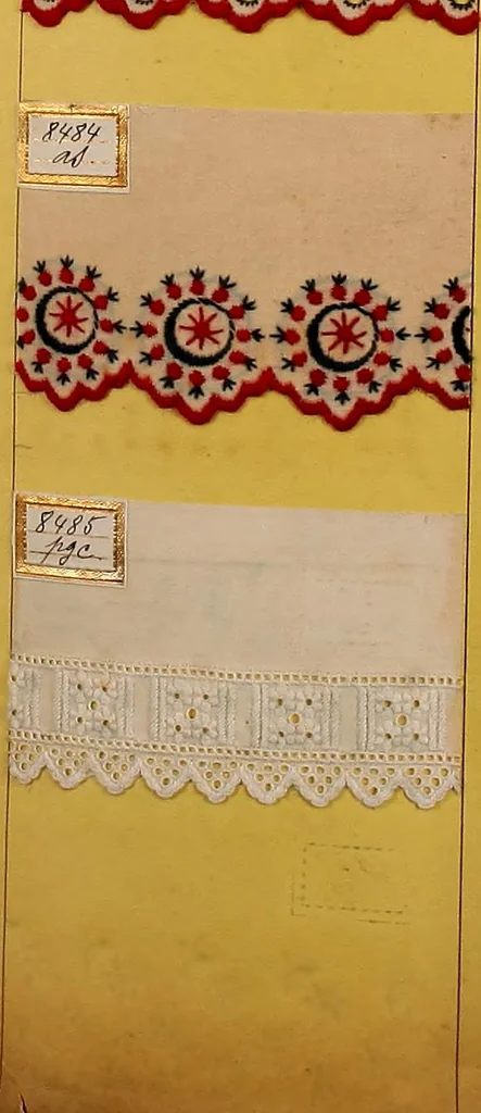 An illustration from Sample book of French embroidery, 1850?, 1850, leaf 88