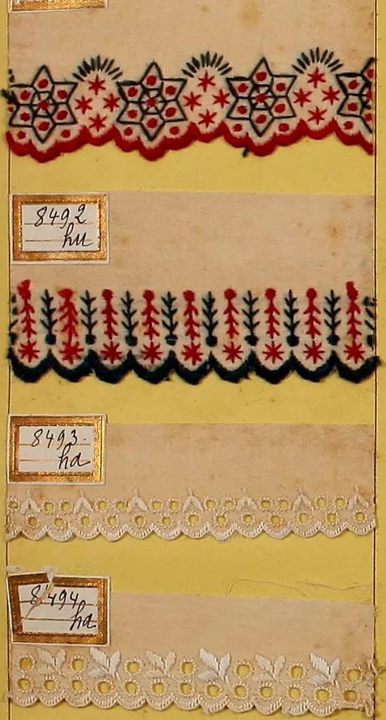 An illustration from Sample book of French embroidery, 1850?, 1850, leaf 89