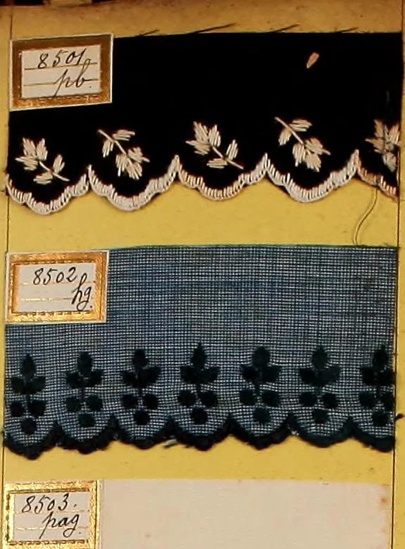 An illustration from Sample book of French embroidery, 1850?, 1850, leaf 90