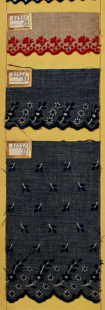 An illustration from Sample book of French embroidery, 1850?, 1850, leaf 95