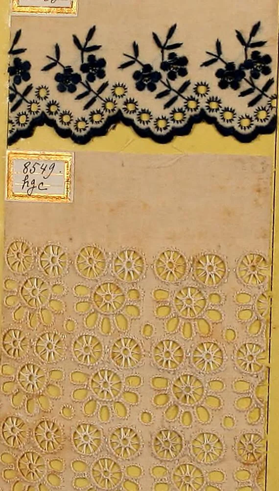 An illustration from Sample book of French embroidery, 1850?, 1850, leaf 96
