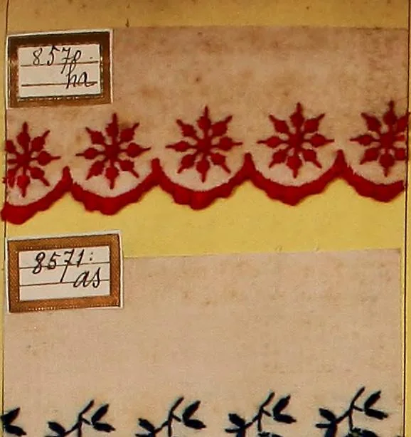 An illustration from Sample book of French embroidery, 1850?, 1850, leaf 99