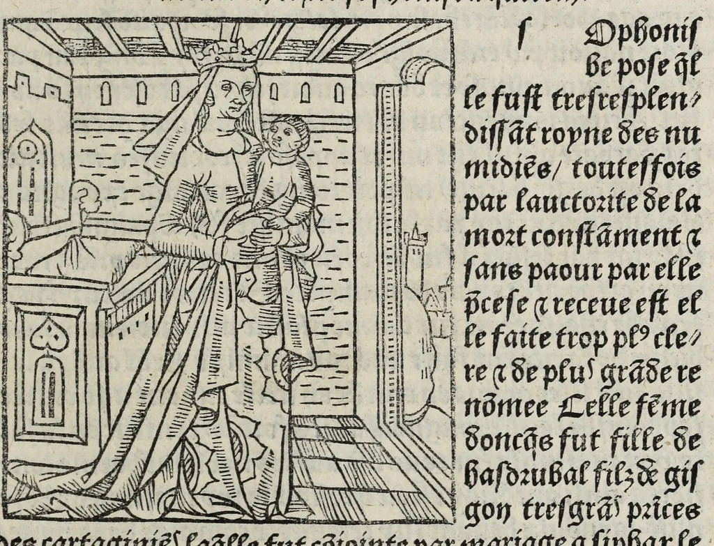 An illustration from De la louenge et vertu des nobles et cleres dames : de Jehan bocasse ; [traslate & iprime nouellemet a paris], leaf 191