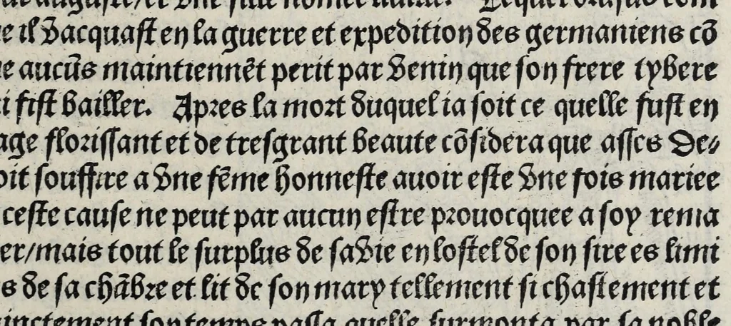 An illustration from De la louenge et vertu des nobles et cleres dames : de Jehan bocasse ; [traslate & iprime nouellemet a paris], leaf 235