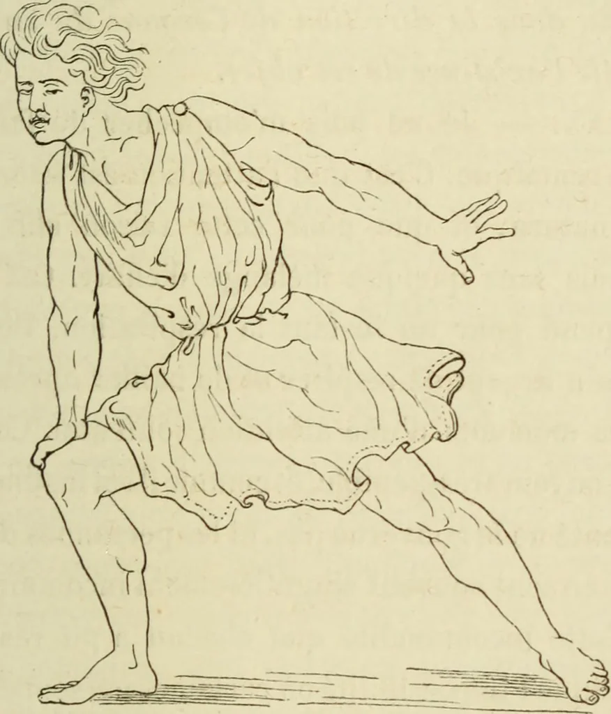 An illustration from De la physionomie et des mouvements d'expression suivie d'une notice sur sa vie et ses travaux et de la nomenclature de ses ouvrages, 1865, leaf 245