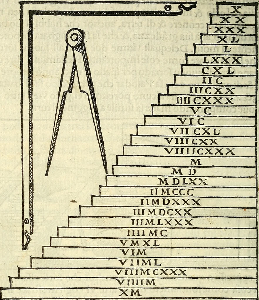 An illustration from De la pirotechnia : Libri X. doue ampiamente si tratta non solo di ogni sorte & diuersita di miniere, ma anchora quanto si ricerca intorno à la prattica di quelle cose di quel che si appartiene à l'arte de la fusione ouer gitto de metalli come d'ogni altra cosa simile à questa, 1540, leaf 215
