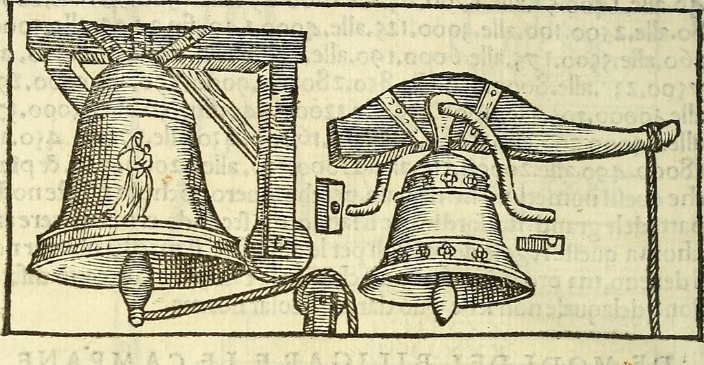 An illustration from De la pirotechnia : Libri X. doue ampiamente si tratta non solo di ogni sorte & diuersita di miniere, ma anchora quanto si ricerca intorno à la prattica di quelle cose di quel che si appartiene à l'arte de la fusione ouer gitto de metalli come d'ogni altra cosa simile à questa, 1540, leaf 217