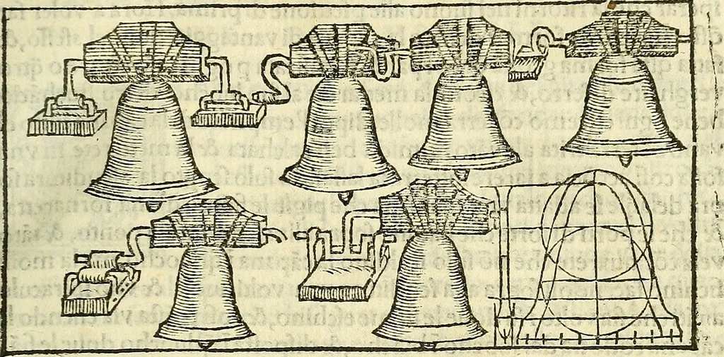 An illustration from De la pirotechnia : Libri X. doue ampiamente si tratta non solo di ogni sorte & diuersita di miniere, ma anchora quanto si ricerca intorno à la prattica di quelle cose di quel che si appartiene à l'arte de la fusione ouer gitto de metalli come d'ogni altra cosa simile à questa, 1540, leaf 218
