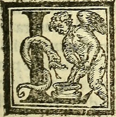 An illustration from De la pirotechnia : Libri X. doue ampiamente si tratta non solo di ogni sorte & diuersita di miniere, ma anchora quanto si ricerca intorno à la prattica di quelle cose di quel che si appartiene à l'arte de la fusione ouer gitto de metalli come d'ogni altra cosa simile à questa, 1540, leaf 90