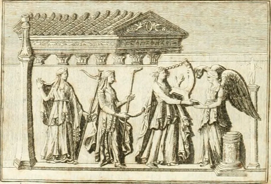 An illustration from Histoire de l'art chez les anciens, 1801, leaf 123