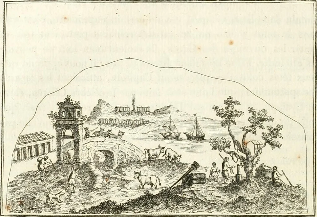 An illustration from Histoire de l'art chez les anciens, 1801, leaf 183