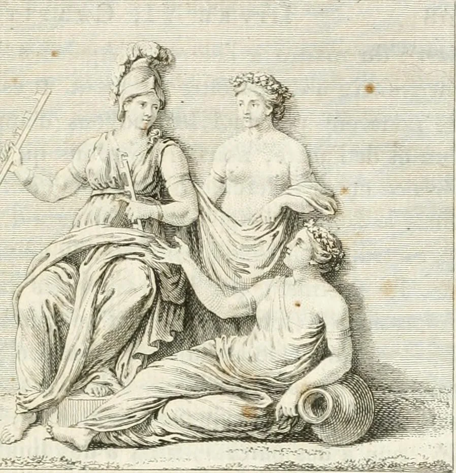 An illustration from Histoire de l'art chez les anciens, 1801, leaf 226