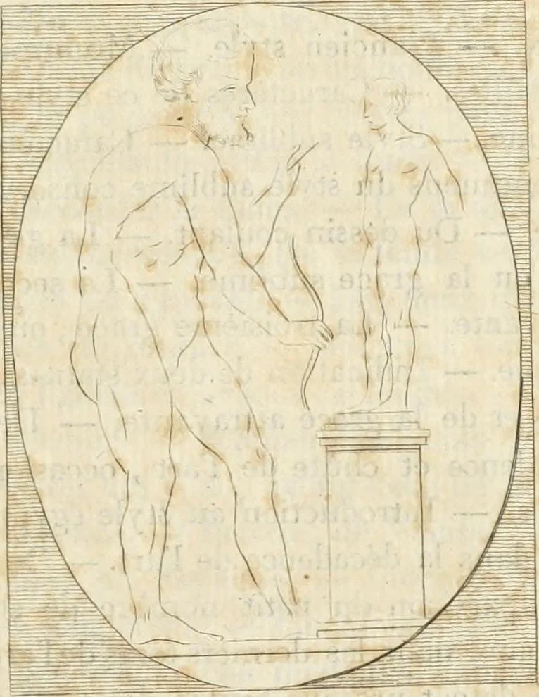 An illustration from Histoire de l'art chez les anciens, 1801, leaf 690