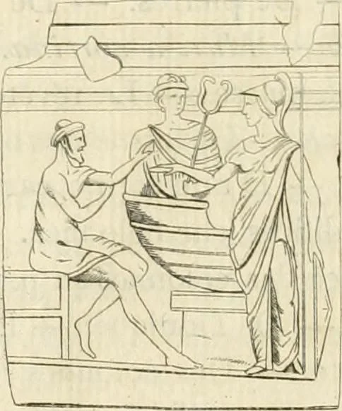 An illustration from Histoire de l'art chez les anciens, 1801, leaf 701