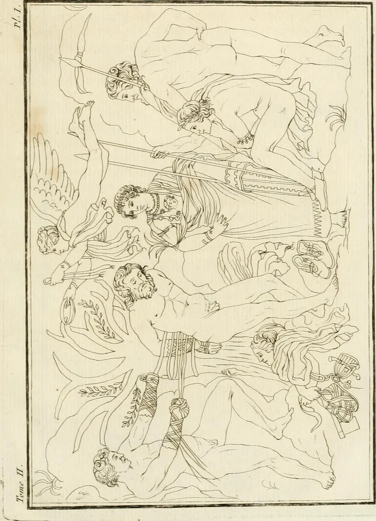 An illustration from Histoire de l'art chez les anciens, 1801, leaf 702