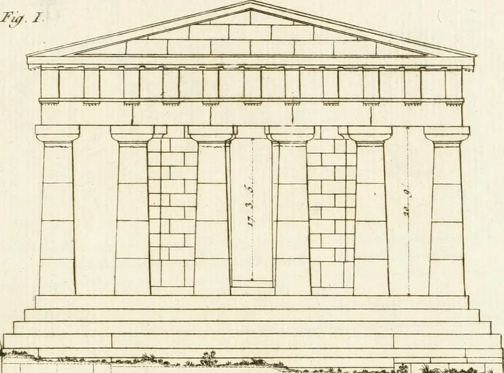 An illustration from Histoire de l'art chez les anciens, 1801, leaf 764