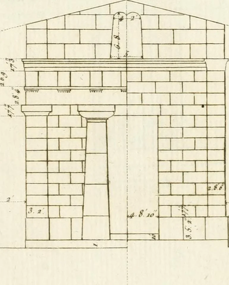 An illustration from Histoire de l'art chez les anciens, 1801, leaf 764