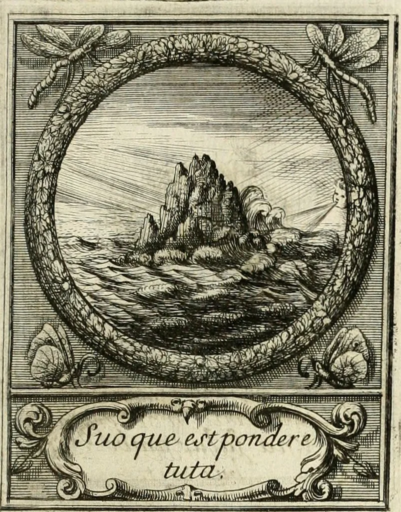 An illustration from De l'art des devises, 1666, leaf 548