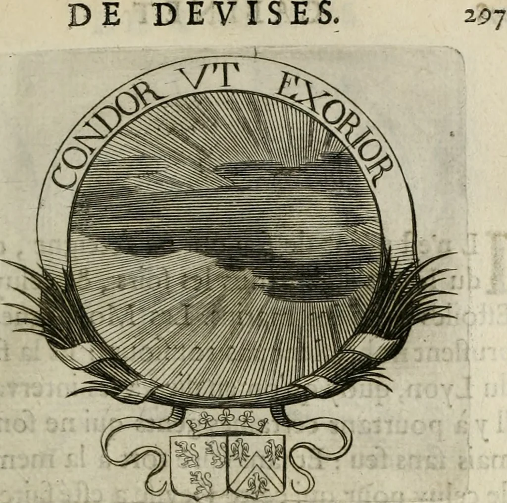 An illustration from De l'art des devises, 1666, leaf 342