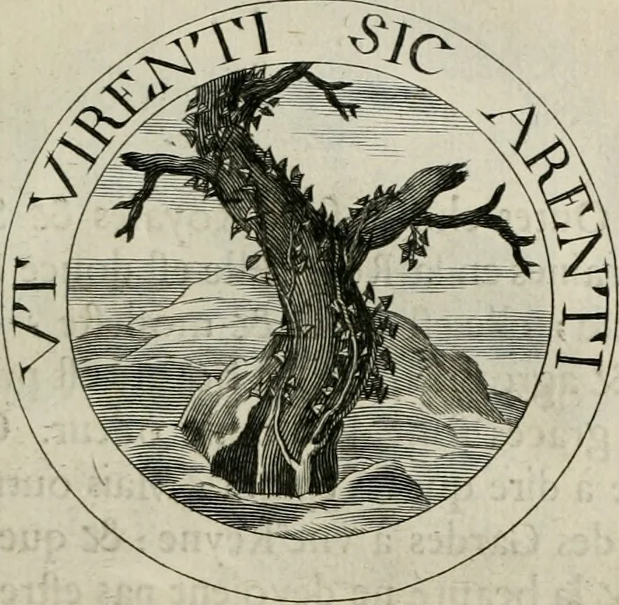 An illustration from De l'art des devises, 1666, leaf 358