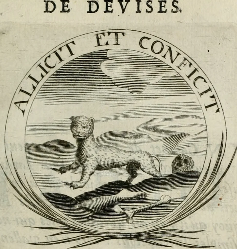 An illustration from De l'art des devises, 1666, leaf 424
