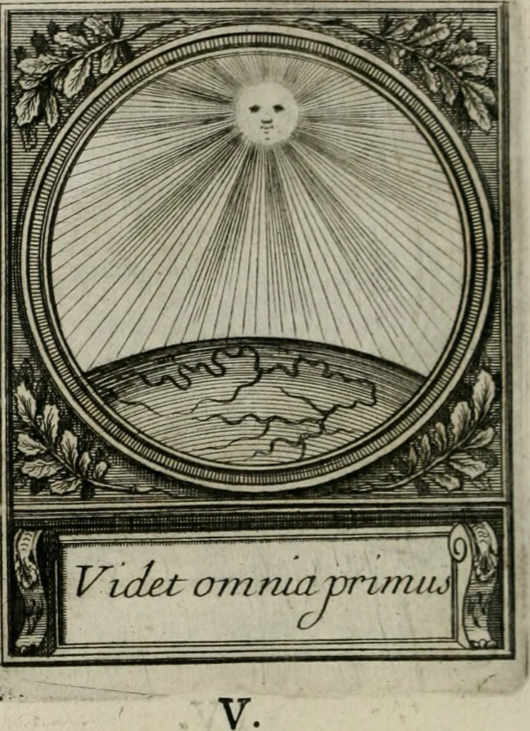 An illustration from De l'art des devises, 1666, leaf 507