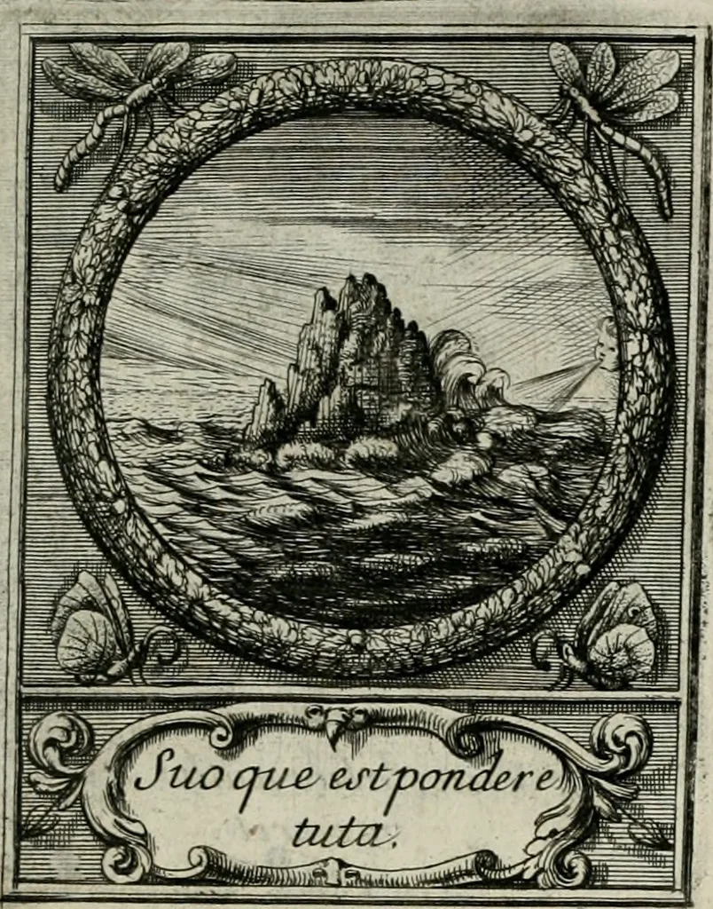 An illustration from De l'art des devises, 1666, leaf 548