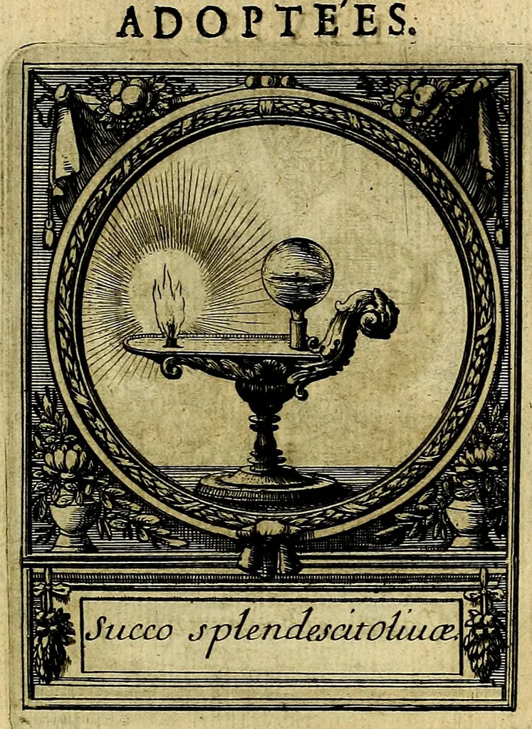 An illustration from De l'art des devises, 1666, leaf 550