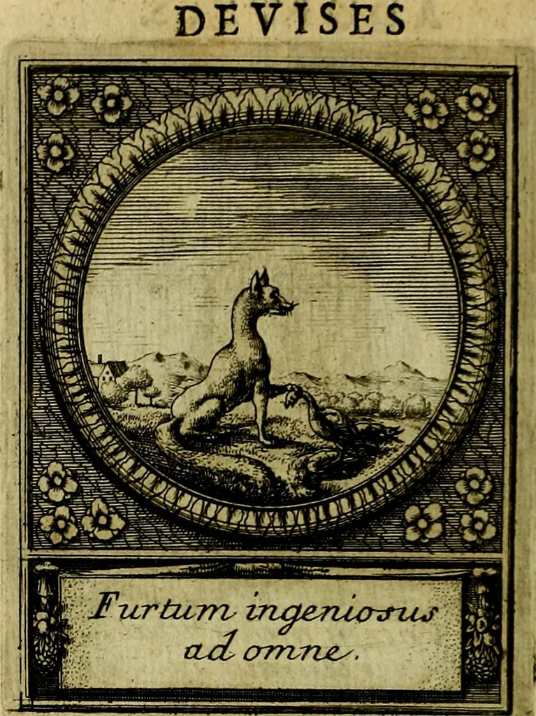 An illustration from De l'art des devises, 1666, leaf 553