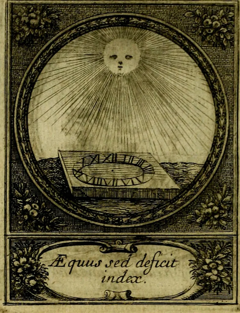 An illustration from De l'art des devises, 1666, leaf 555