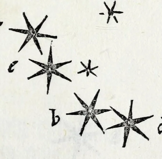 An illustration from De la sfera del mondo. Libri qvattro in lingva toscana: iqvali non per via di traduttione, nè à qual si voglia particolare scrittore obligati: ma parte da i migliori raccogliendo; e parte di nuouo producendo; contengano in se tutto quel ch'intorno à tal materia si possa desiderare; ridotti à tãta ageuolezza, & à cosi facil modo di dimostrare che qual si voglia poco essercitato negli studij di matemmatica potrà ageuolissimamente & con prestezza intenderne il tutto. De le stelle fisse. Libro vno con le sve figvre, e con le sve tauole: doue cõ marauigliosa ageuolezza potrà ciascheduno conoscere qualunque stella dele XLVIII immagini del cielo stellato, e le fauole loro integramente: & sapere in ogni tempo del'anno, à qual si voglia hora di notte, in che parte del cielo si truovino, non solo le dette immagini, ma qualunq[ue] stella di quelle, 1540, leaf 203