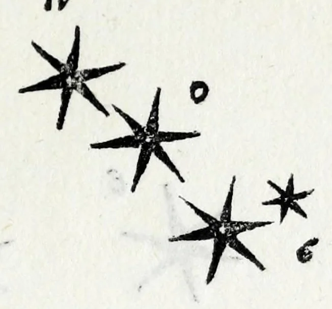 An illustration from De la sfera del mondo. Libri qvattro in lingva toscana: iqvali non per via di traduttione, nè à qual si voglia particolare scrittore obligati: ma parte da i migliori raccogliendo; e parte di nuouo producendo; contengano in se tutto quel ch'intorno à tal materia si possa desiderare; ridotti à tãta ageuolezza, & à cosi facil modo di dimostrare che qual si voglia poco essercitato negli studij di matemmatica potrà ageuolissimamente & con prestezza intenderne il tutto. De le stelle fisse. Libro vno con le sve figvre, e con le sve tauole: doue cõ marauigliosa ageuolezza potrà ciascheduno conoscere qualunque stella dele XLVIII immagini del cielo stellato, e le fauole loro integramente: & sapere in ogni tempo del'anno, à qual si voglia hora di notte, in che parte del cielo si truovino, non solo le dette immagini, ma qualunq[ue] stella di quelle, 1540, leaf 219