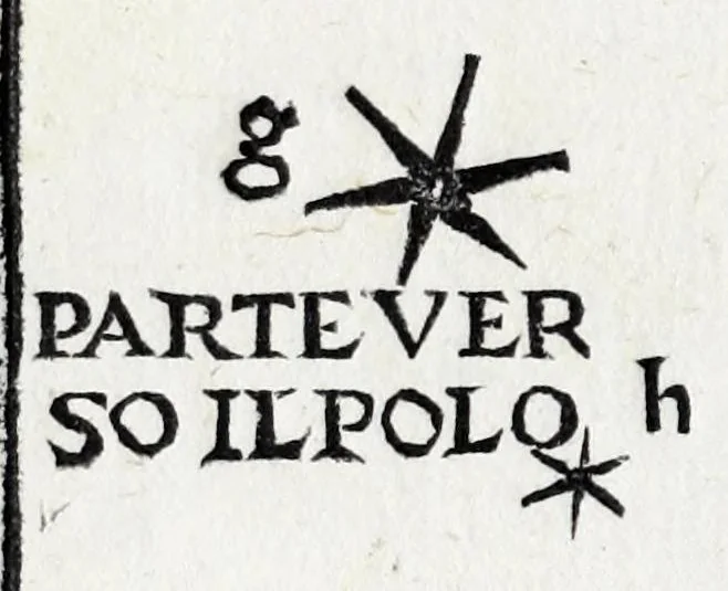 An illustration from De la sfera del mondo. Libri qvattro in lingva toscana: iqvali non per via di traduttione, nè à qual si voglia particolare scrittore obligati: ma parte da i migliori raccogliendo; e parte di nuouo producendo; contengano in se tutto quel ch'intorno à tal materia si possa desiderare; ridotti à tãta ageuolezza, & à cosi facil modo di dimostrare che qual si voglia poco essercitato negli studij di matemmatica potrà ageuolissimamente & con prestezza intenderne il tutto. De le stelle fisse. Libro vno con le sve figvre, e con le sve tauole: doue cõ marauigliosa ageuolezza potrà ciascheduno conoscere qualunque stella dele XLVIII immagini del cielo stellato, e le fauole loro integramente: & sapere in ogni tempo del'anno, à qual si voglia hora di notte, in che parte del cielo si truovino, non solo le dette immagini, ma qualunq[ue] stella di quelle, 1540, leaf 222