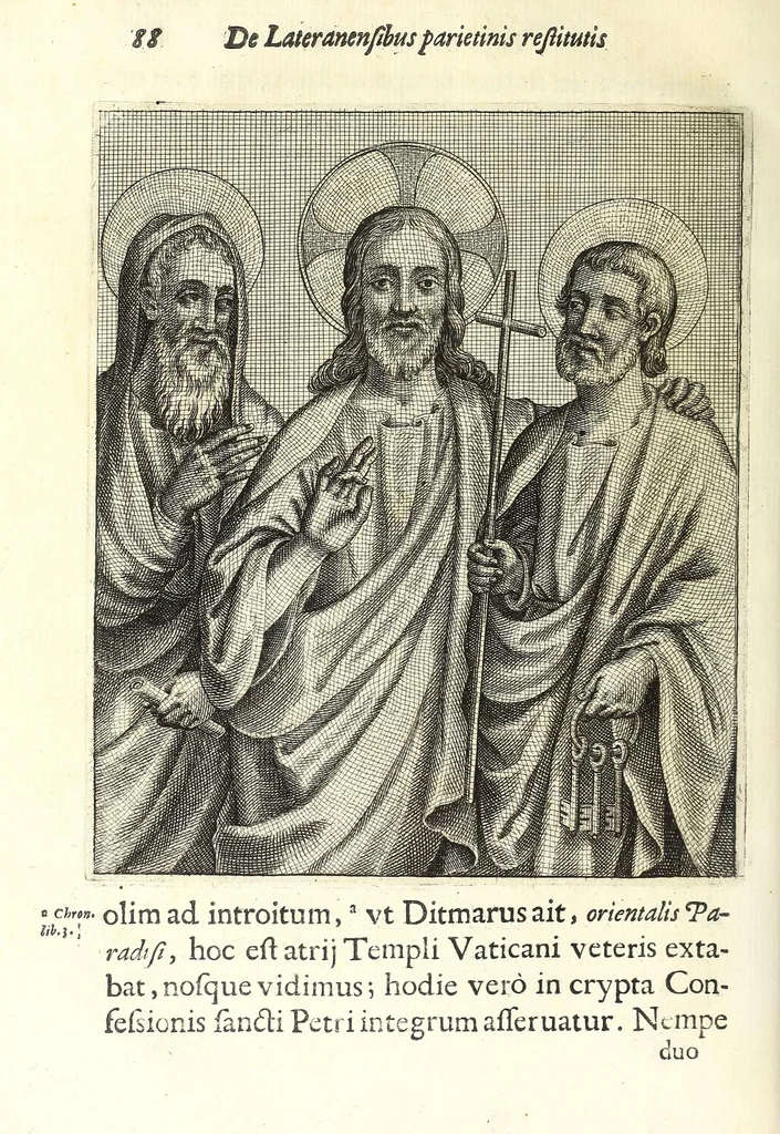 An illustration from De Lateranensibus parietinis : restitutis dissertatio historica, 1625, leaf 106