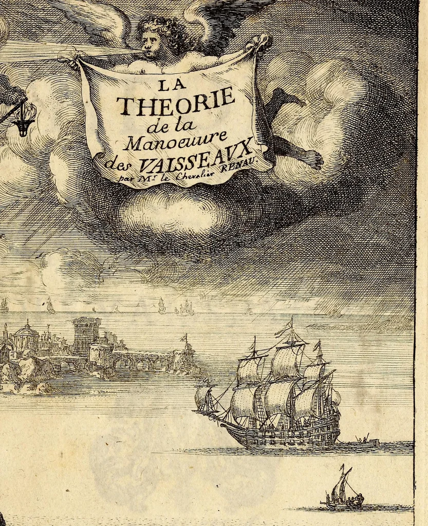 An illustration from De la theorie de la manoeuvre des vaisseaux, 1689, leaf 5