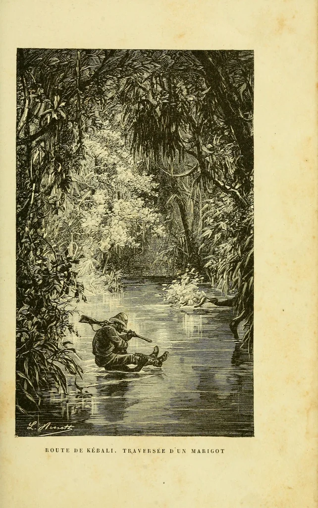 An illustration from De l'Atlantique au Niger par le Foutah-Djallon : carnet de voyage, 1883, leaf 277