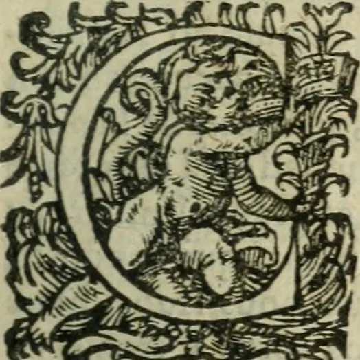 An illustration from De la verité de la religion chrestienne, contre les athees, epícuriens, paiens, juifs, mahumedistes & autres infideles. Reueuë par l'autheur. Auec vne table tresample des principales matieres qui y sont contenues, 1585, leaf 36