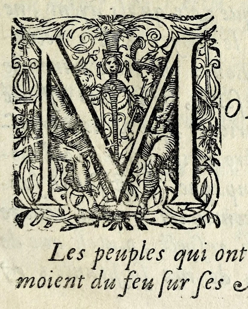 An illustration from De la vertu des payens, 1642, leaf 9