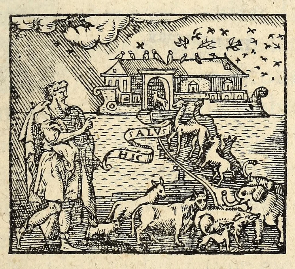 An illustration from De la vertv de noblesse aux roys, princes & gentilshommes tres-chrestiens ..., 1586, leaf 7