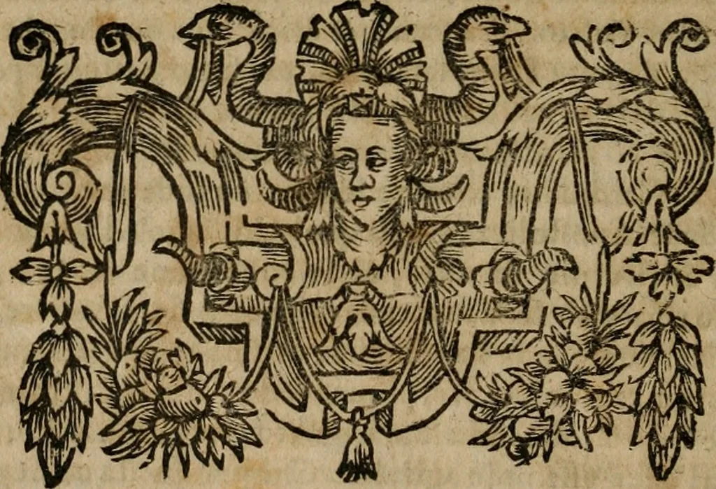 An illustration from Historia del Concilio Tridentino, 1629, leaf 497