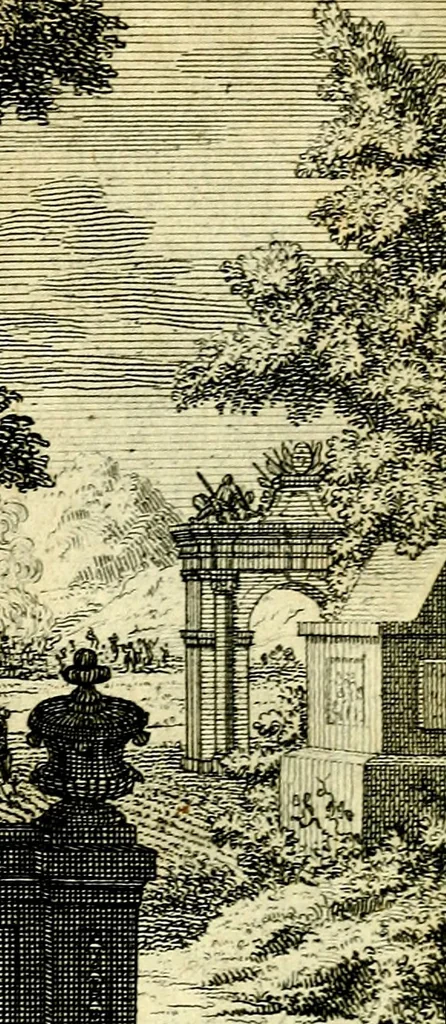 An illustration from De leermeester der zeden, vertoond in Horatius zinnebeelden, lierzangen, enz., Lof van 't landleven, en Bespiegeling op 't leven der menschen, verbeeld in de vier getyden des jaars. Met veele uitmuntende verzen vermeerderd, 1781, leaf 2