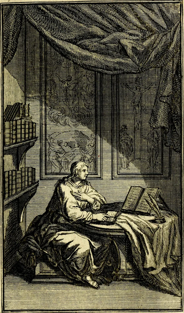 An illustration from De leermeester der zeden, vertoond in Horatius zinnebeelden, lierzangen, enz., Lof van 't landleven, en Bespiegeling op 't leven der menschen, verbeeld in de vier getyden des jaars. Met veele uitmuntende verzen vermeerderd, 1781, leaf 232