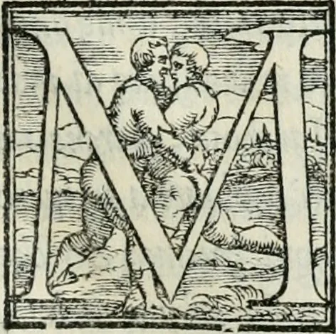 An illustration from De le lettere di m. Clavdio Tolomei lib. sette. Con vna breve dichiarazione in fine di tvtto l'ordin de l'ortografia di qvesta opera, 1547, leaf 120