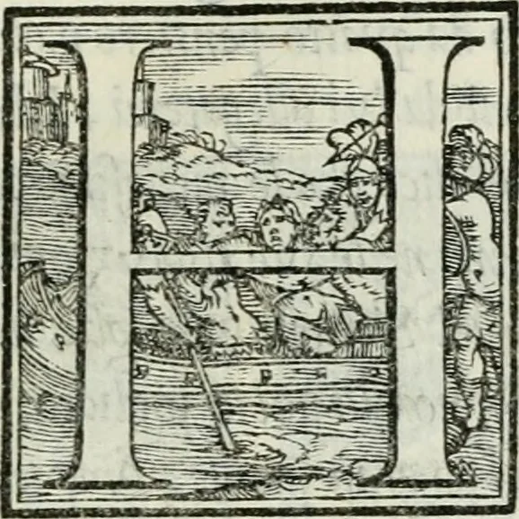 An illustration from De le lettere di m. Clavdio Tolomei lib. sette. Con vna breve dichiarazione in fine di tvtto l'ordin de l'ortografia di qvesta opera, 1547, leaf 140