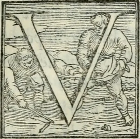 An illustration from De le lettere di m. Clavdio Tolomei lib. sette. Con vna breve dichiarazione in fine di tvtto l'ordin de l'ortografia di qvesta opera, 1547, leaf 148