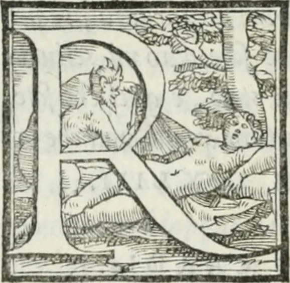 An illustration from De le lettere di m. Clavdio Tolomei lib. sette. Con vna breve dichiarazione in fine di tvtto l'ordin de l'ortografia di qvesta opera, 1547, leaf 157