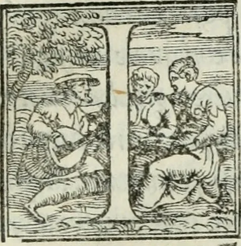 An illustration from De le lettere di m. Clavdio Tolomei lib. sette. Con vna breve dichiarazione in fine di tvtto l'ordin de l'ortografia di qvesta opera, 1547, leaf 164