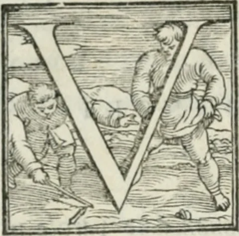 An illustration from De le lettere di m. Clavdio Tolomei lib. sette. Con vna breve dichiarazione in fine di tvtto l'ordin de l'ortografia di qvesta opera, 1547, leaf 17
