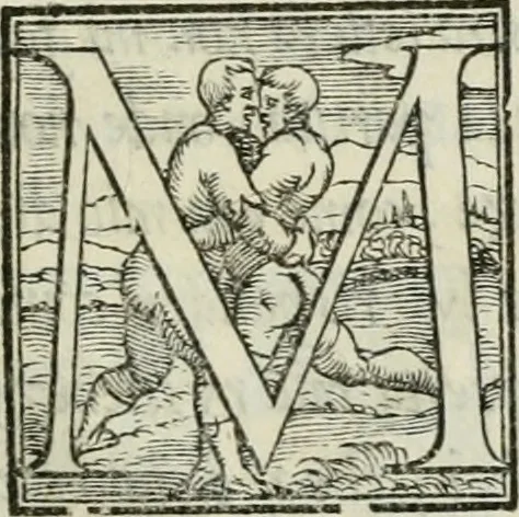 An illustration from De le lettere di m. Clavdio Tolomei lib. sette. Con vna breve dichiarazione in fine di tvtto l'ordin de l'ortografia di qvesta opera, 1547, leaf 174