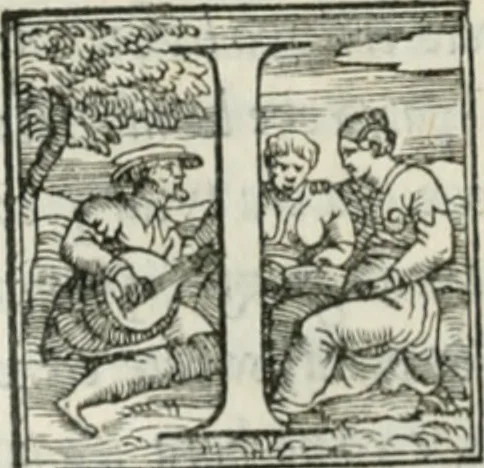 An illustration from De le lettere di m. Clavdio Tolomei lib. sette. Con vna breve dichiarazione in fine di tvtto l'ordin de l'ortografia di qvesta opera, 1547, leaf 175